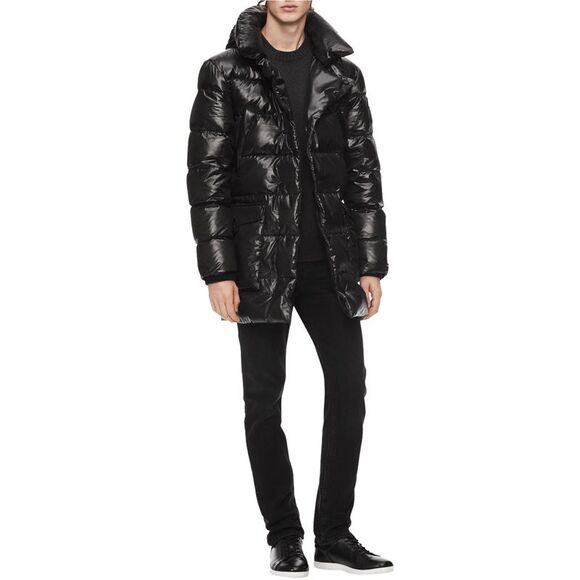 Calvin Klein Mens Oversized Puffer Jacket, Black, NWT